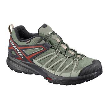 Salomon Férfi X CREST GTX Túracipő Olivazöld